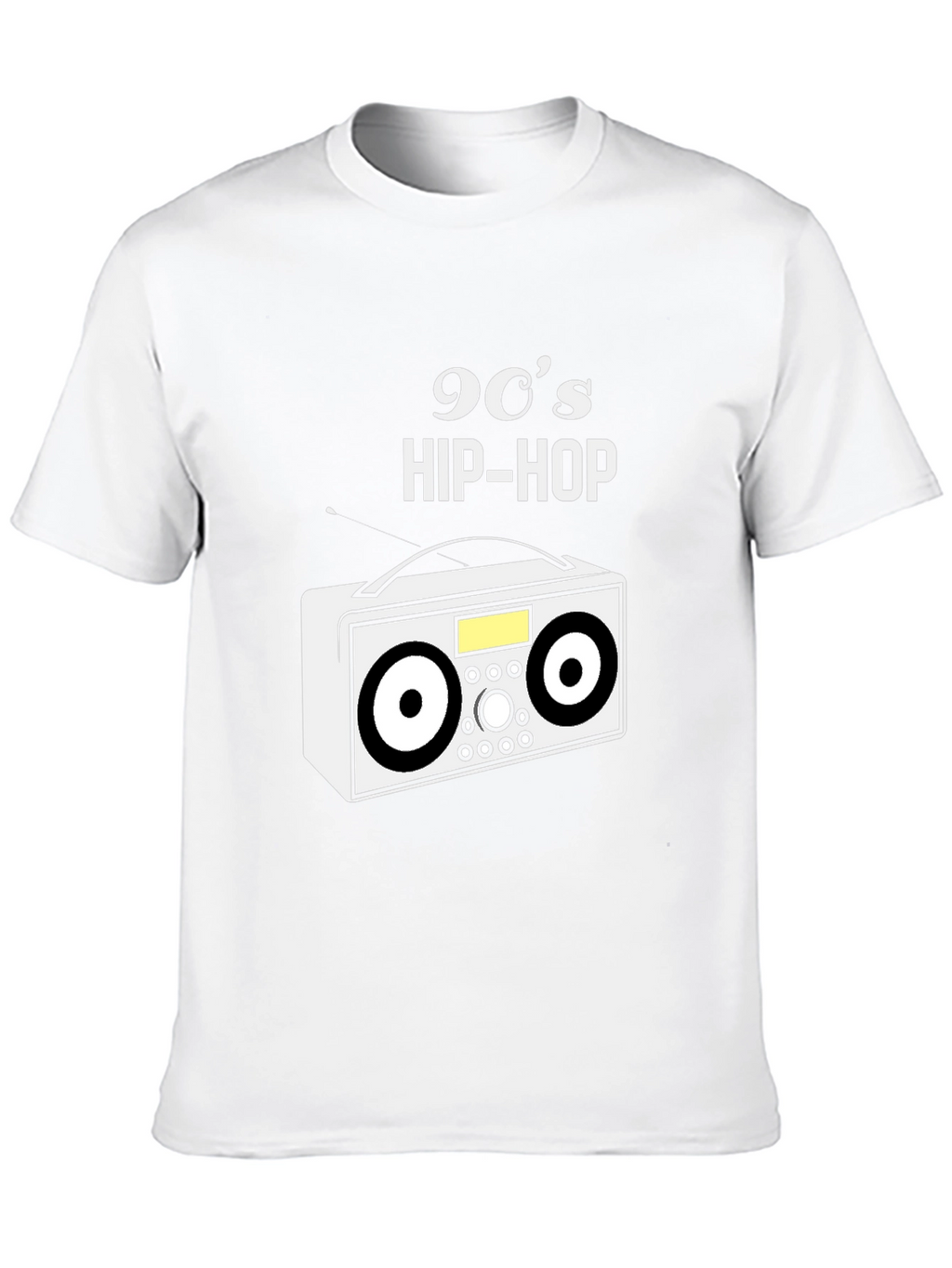 Camiseta Negra 90s Hip-Hop Retro