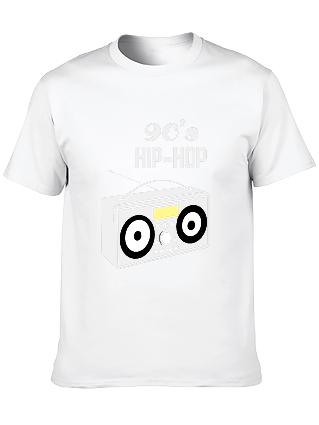 Camiseta Negra 90s Hip-Hop Retro