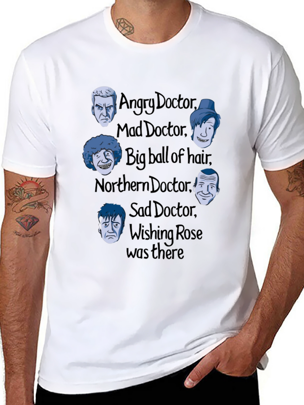 Camiseta Doctor Who: Varios Doctores