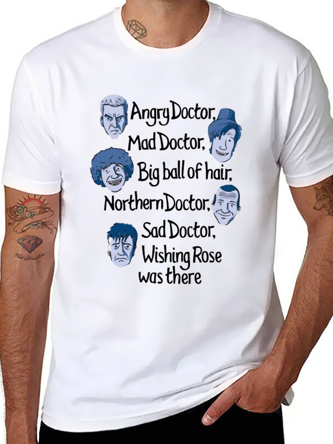 Camiseta Doctor Who: Varios Doctores