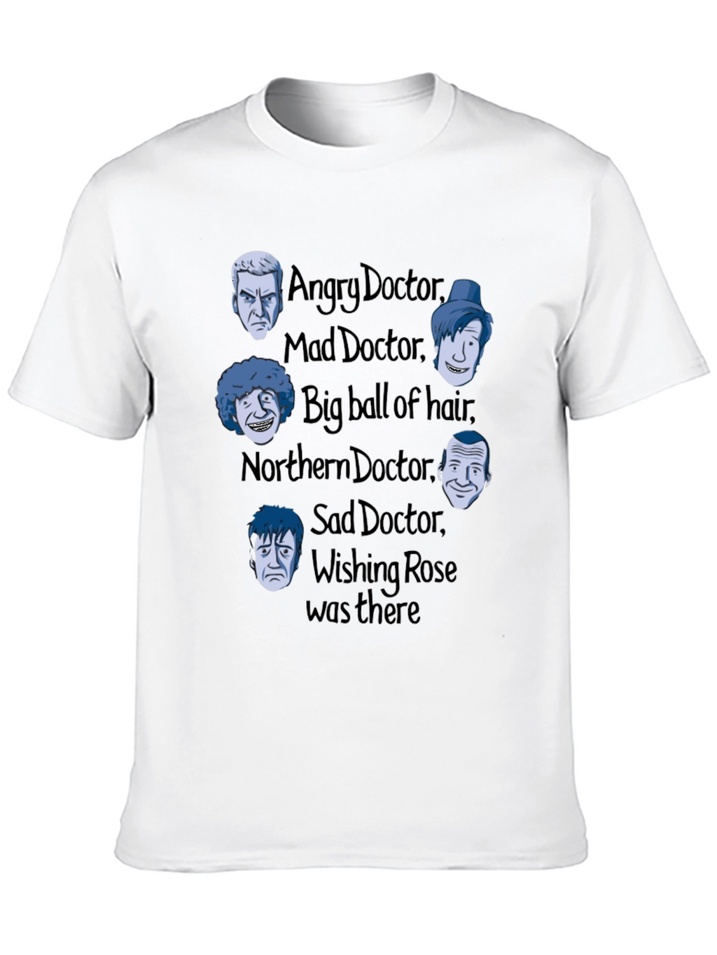 Camiseta Doctor Who: Varios Doctores