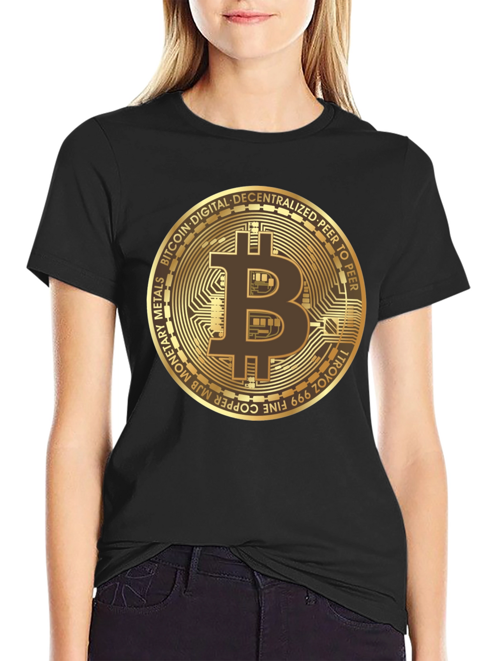 Camiseta Bitcoin para Hombre - Diseño Criptomoneda