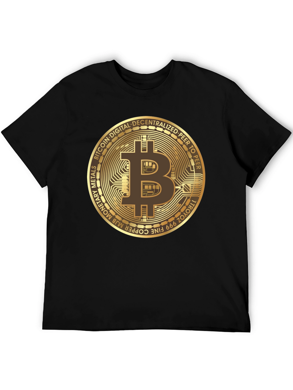 Camiseta Bitcoin para Hombre - Diseño Criptomoneda