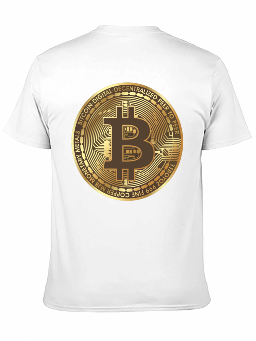 Camiseta Bitcoin para Hombre - Diseño Criptomoneda