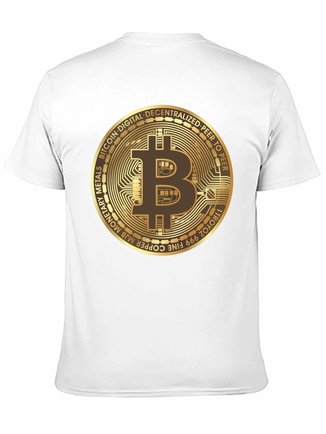 Camiseta Bitcoin para Hombre - Diseño Criptomoneda
