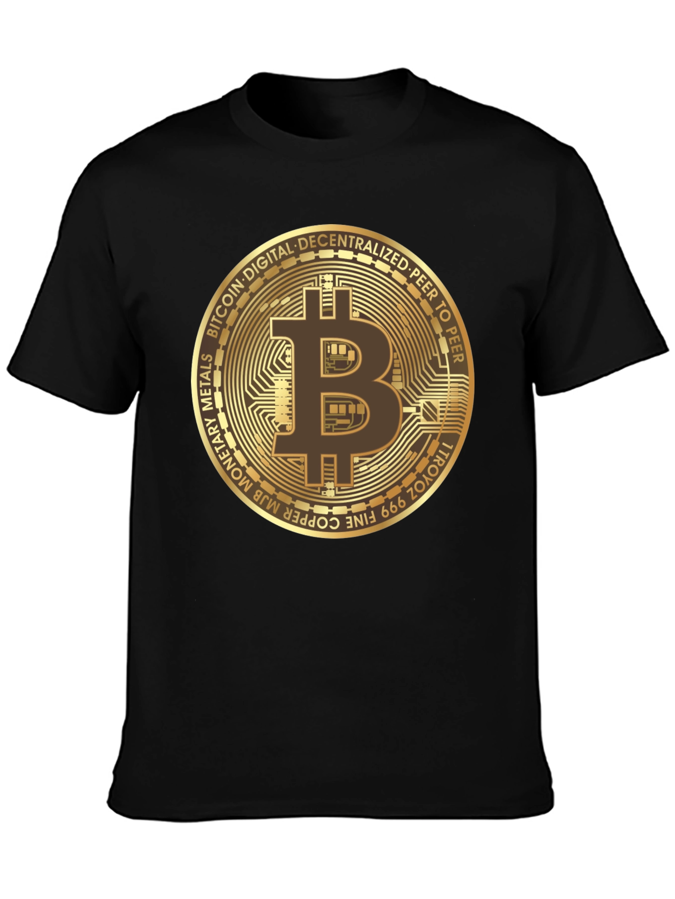 Camiseta Bitcoin para Hombre - Diseño Criptomoneda