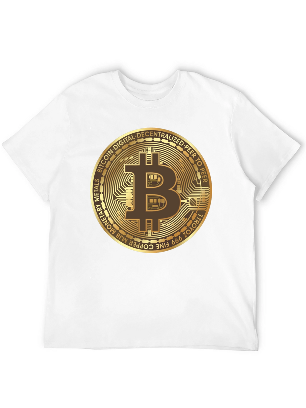 Camiseta Bitcoin para Hombre - Diseño Criptomoneda