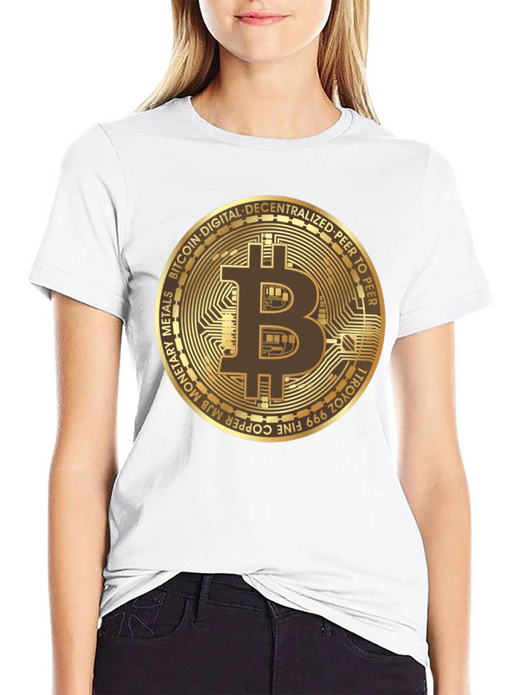 Camiseta Bitcoin para Hombre - Diseño Criptomoneda