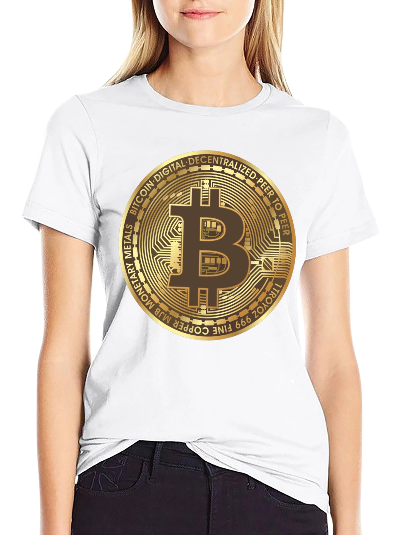 Camiseta Bitcoin para Hombre - Diseño Criptomoneda