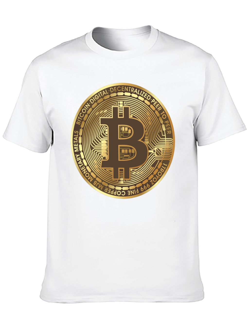 Camiseta Bitcoin para Hombre - Diseño Criptomoneda