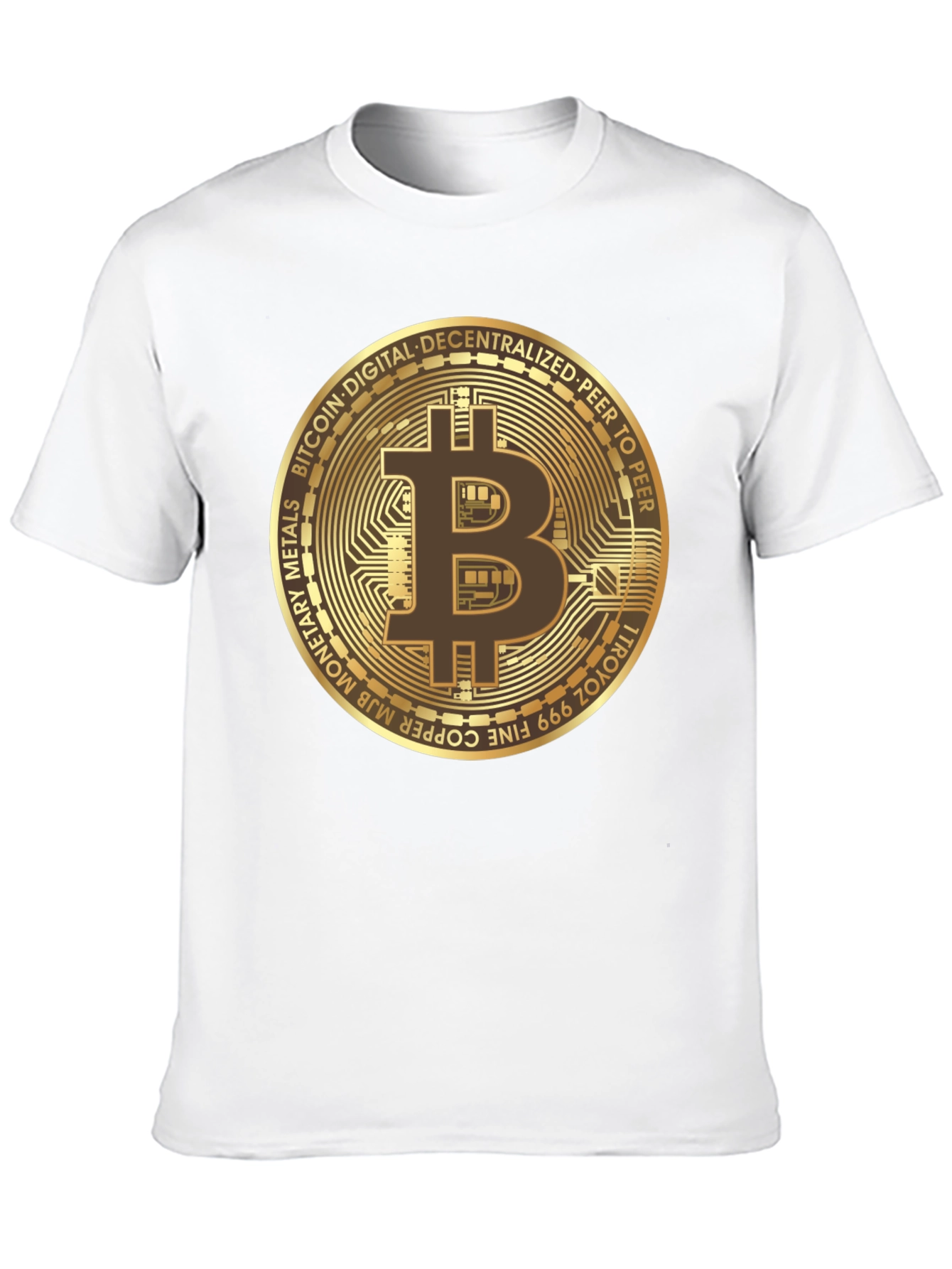 Camiseta Bitcoin para Hombre - Diseño Criptomoneda