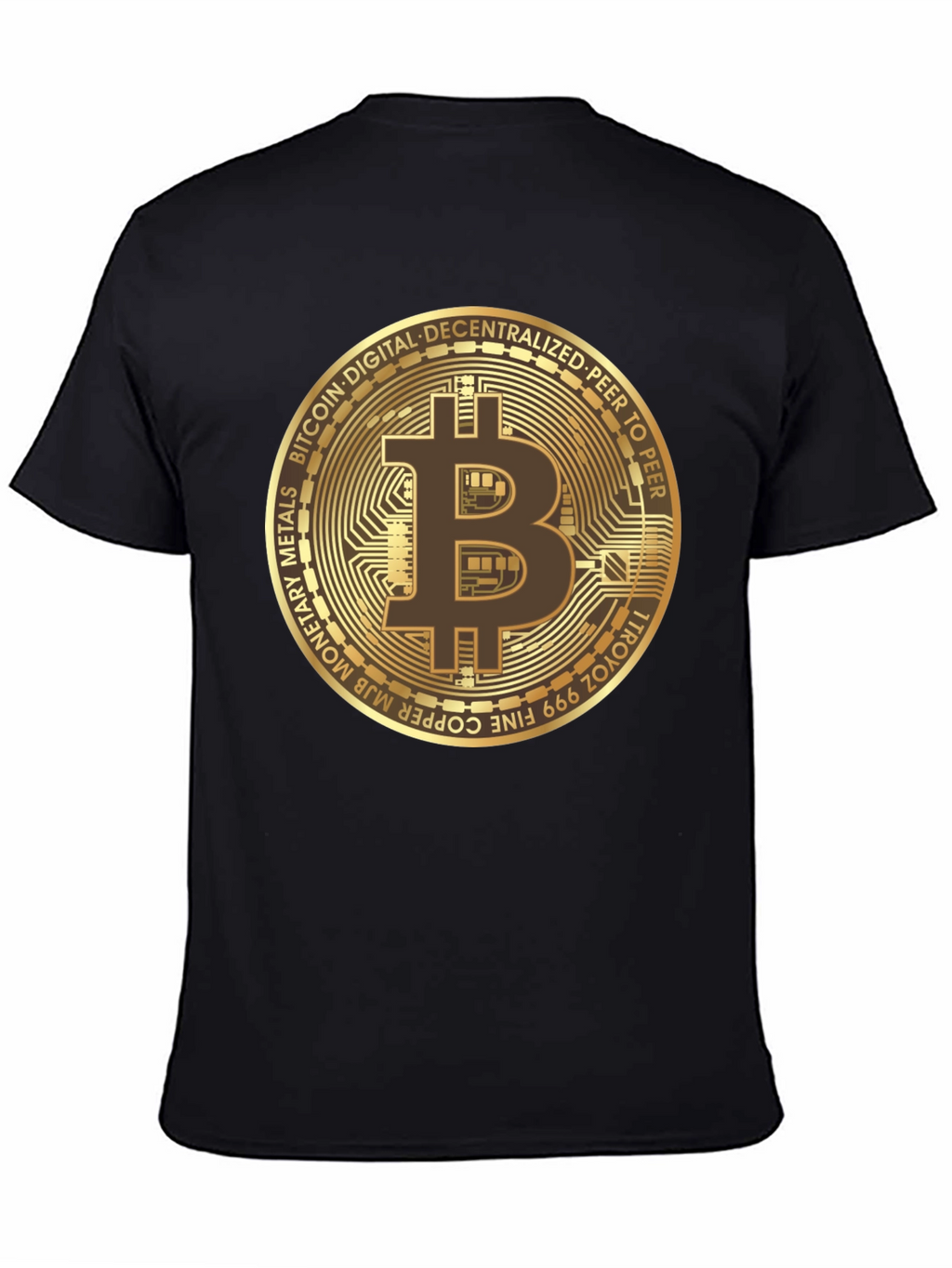 Camiseta Bitcoin para Hombre - Diseño Criptomoneda