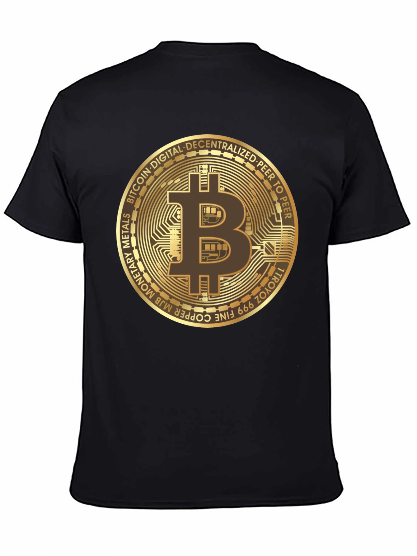 Camiseta Bitcoin para Hombre - Diseño Criptomoneda