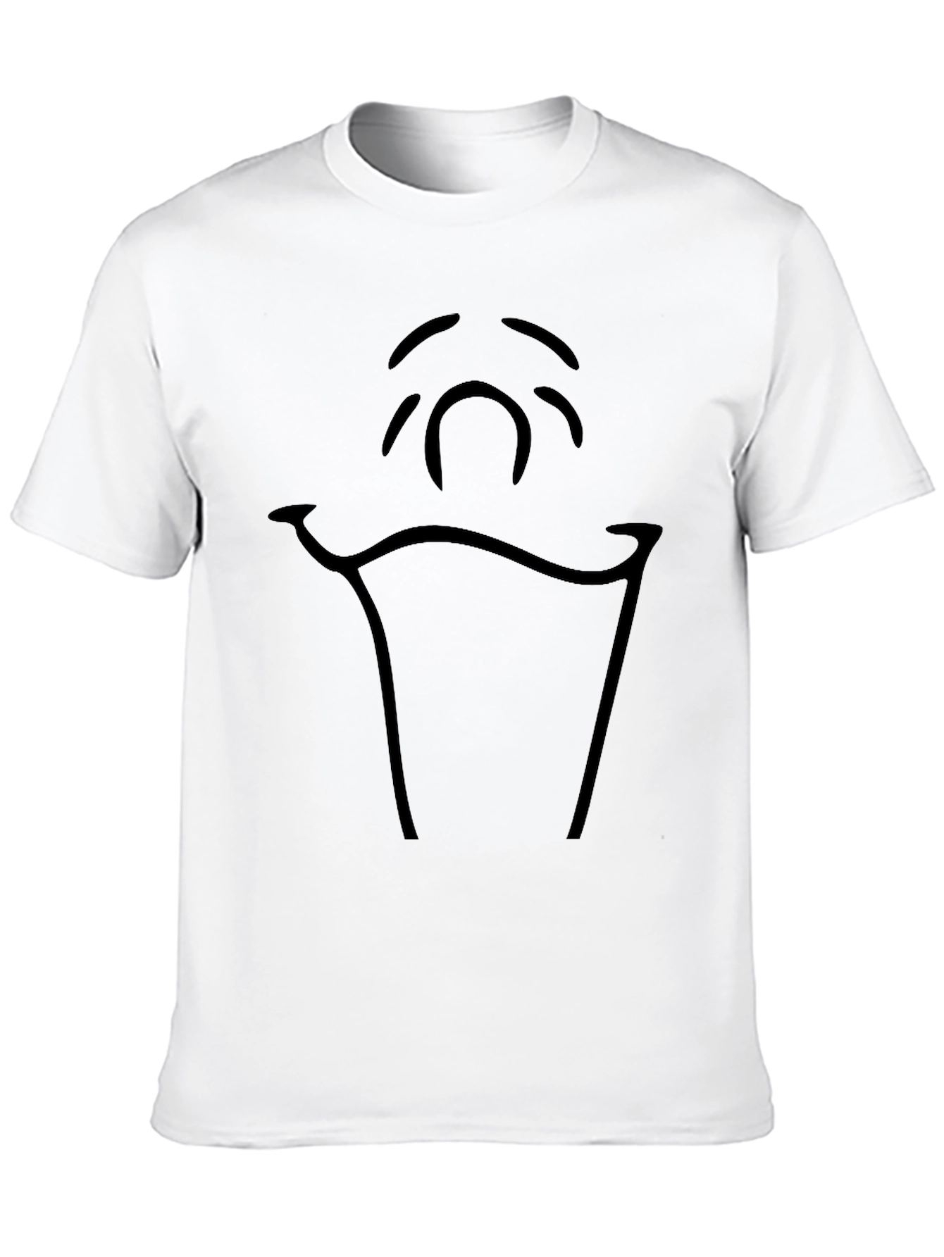 Camiseta Negra con Diseño Abstracto