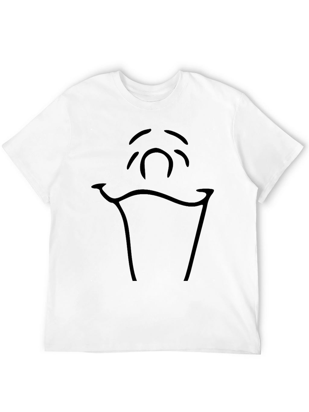 Camiseta Negra con Diseño Abstracto