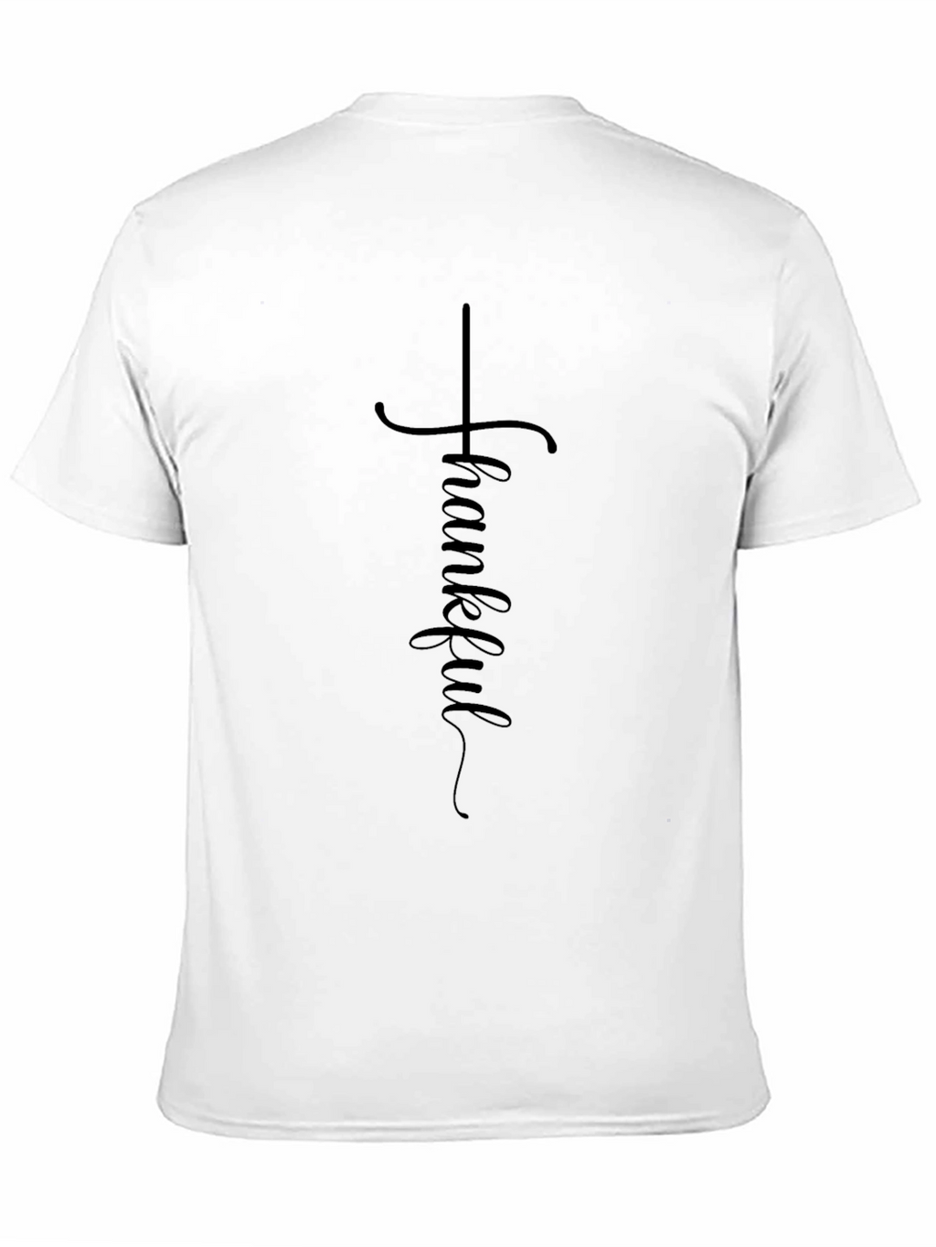 Camiseta Negra Agradecido para Hombre