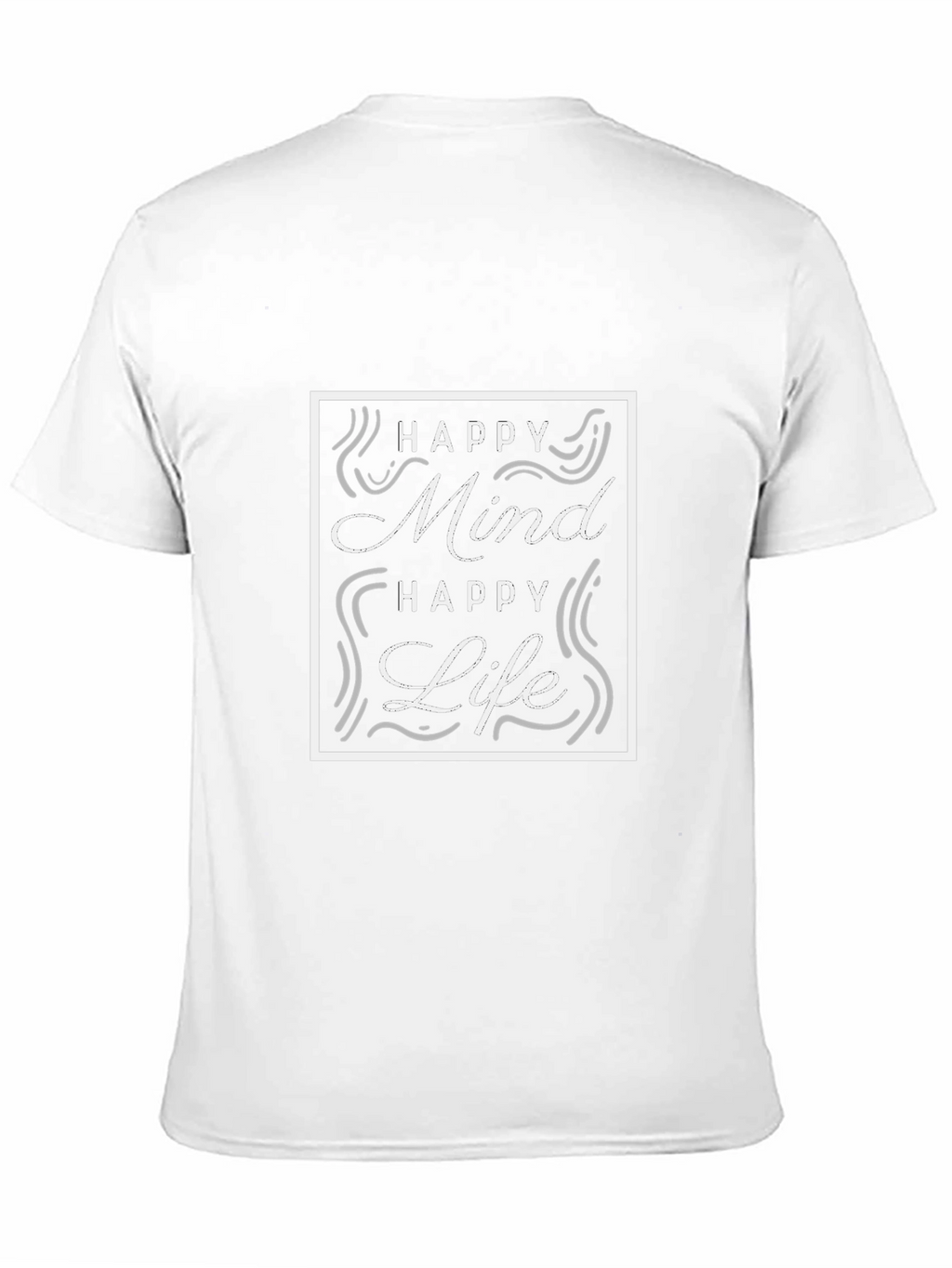 Camiseta Negra - Mente Feliz Vida Feliz