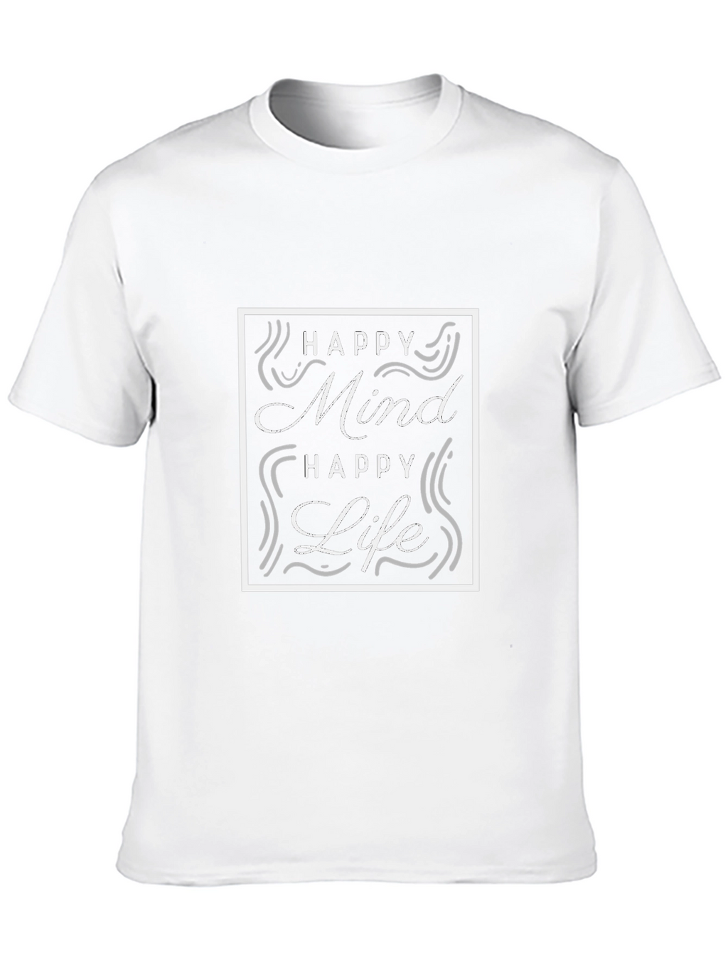Camiseta Negra - Mente Feliz Vida Feliz