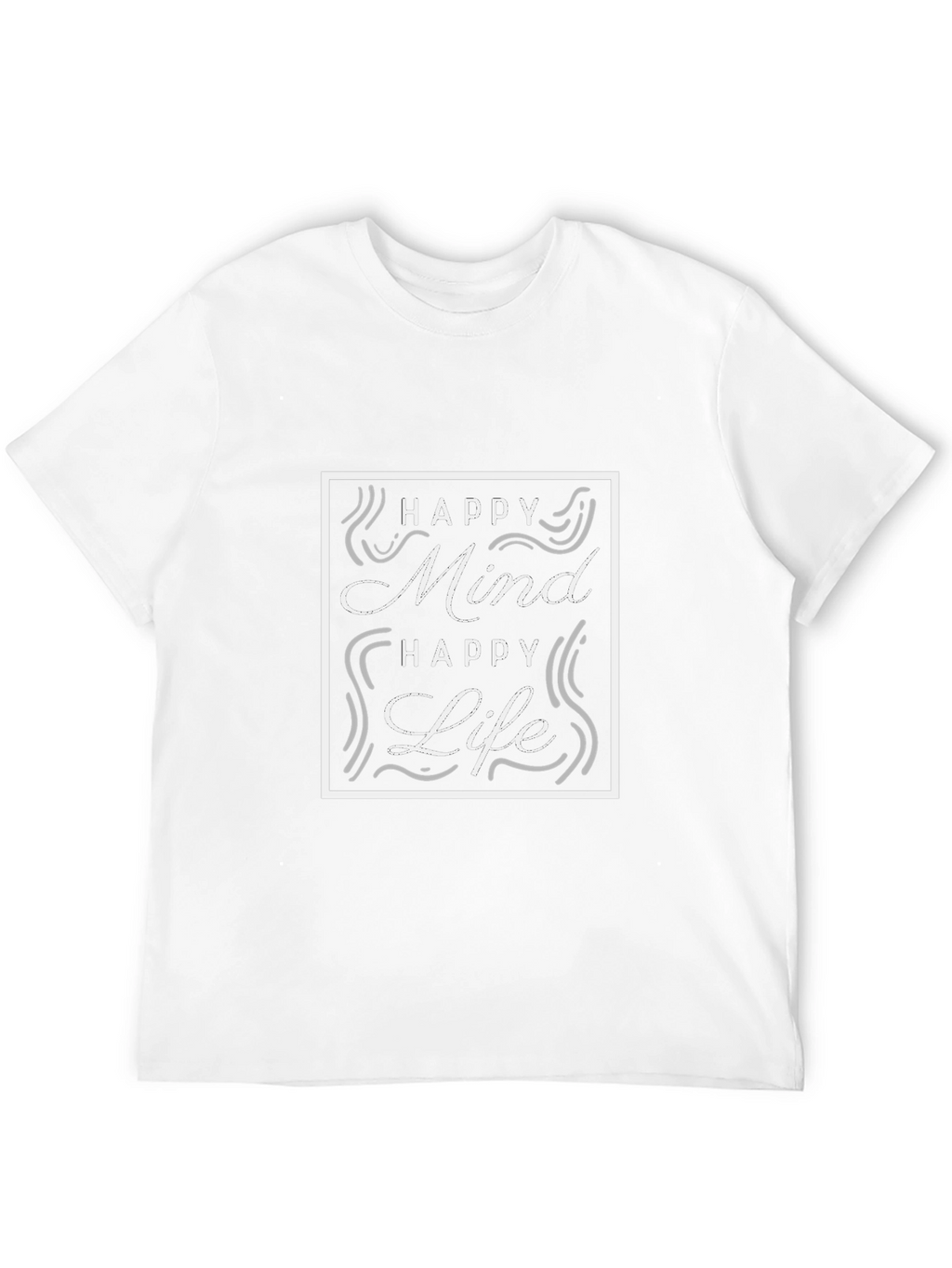 Camiseta Negra - Mente Feliz Vida Feliz