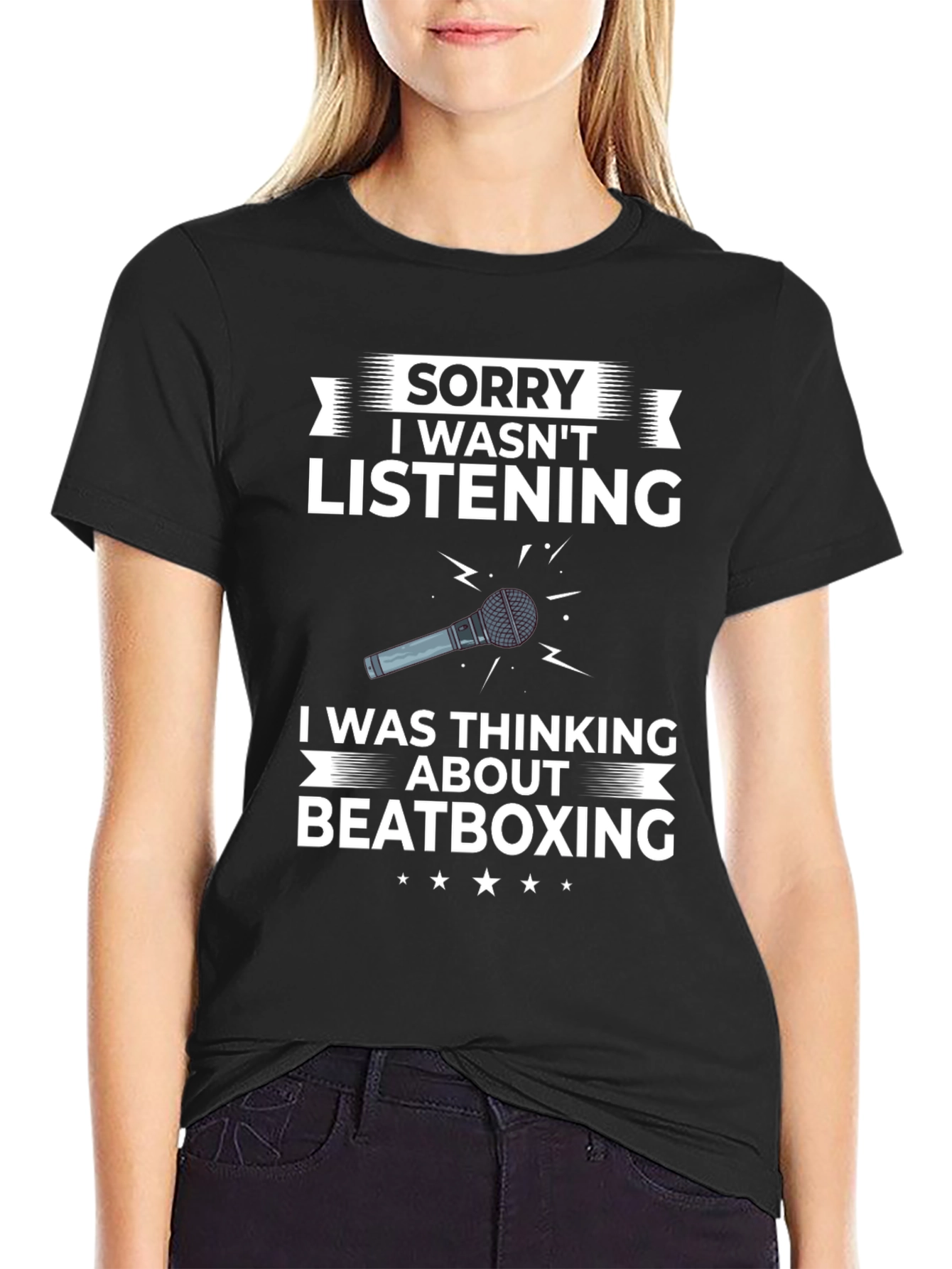 Camiseta Hombre Beatboxing - Lo Siento No Escuchaba