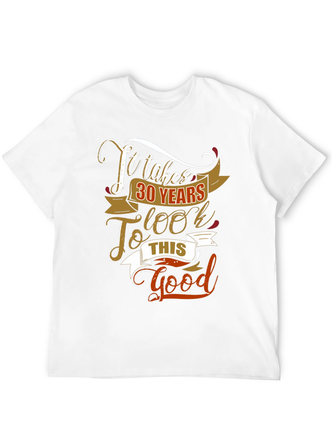 Camiseta Negra con Diseño de Cumpleaños 30 Años