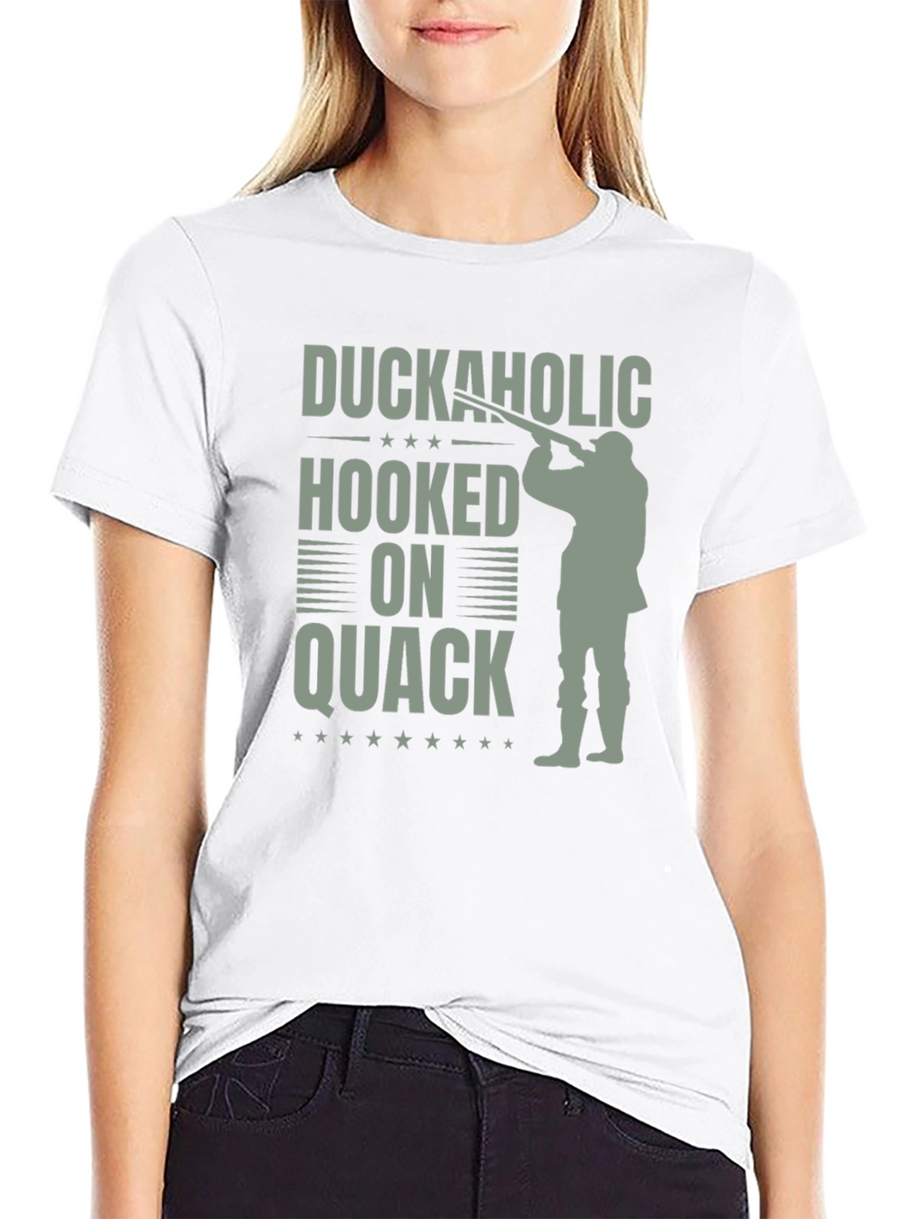 Camiseta Duckaholic Hooked on Quack Negra