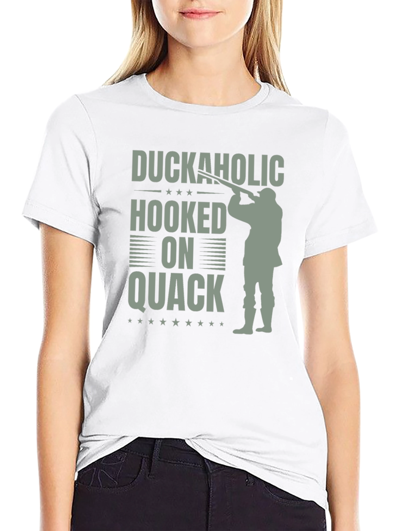 Camiseta Duckaholic Hooked on Quack Negra