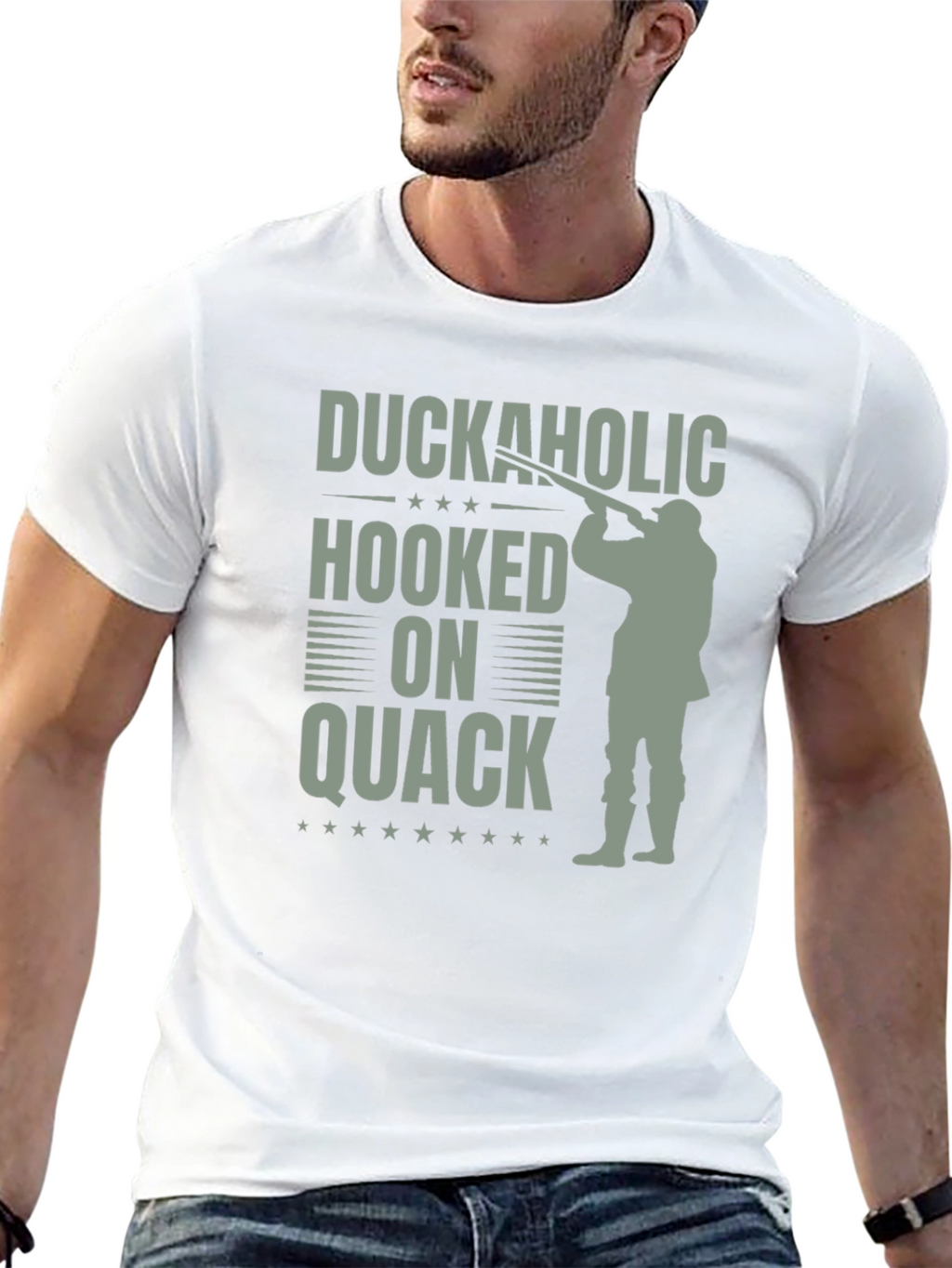Camiseta Duckaholic Hooked on Quack Negra