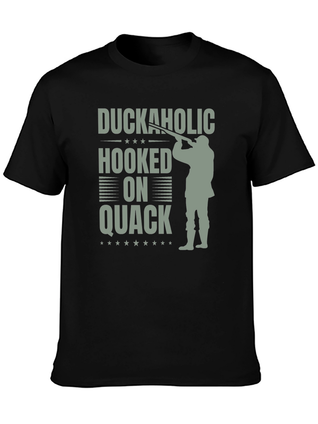 Camiseta Duckaholic Hooked on Quack Negra