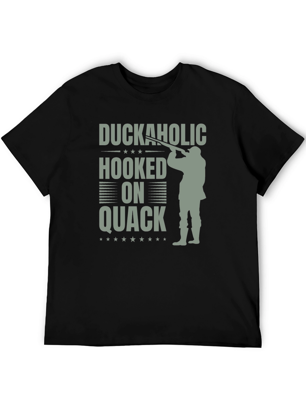 Camiseta Duckaholic Hooked on Quack Negra