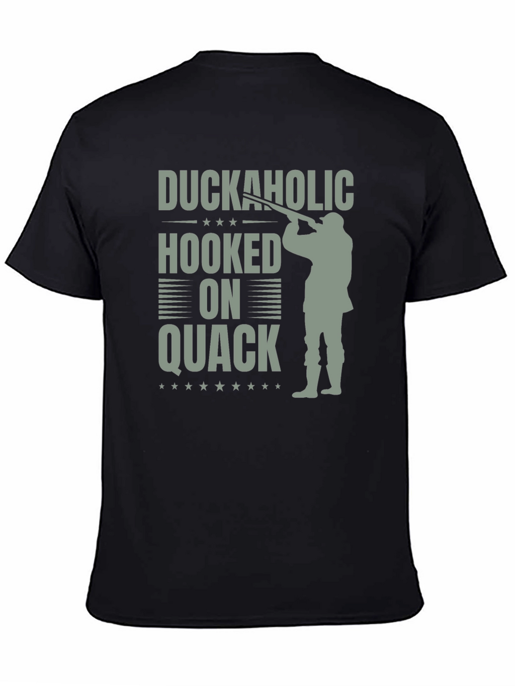 Camiseta Duckaholic Hooked on Quack Negra