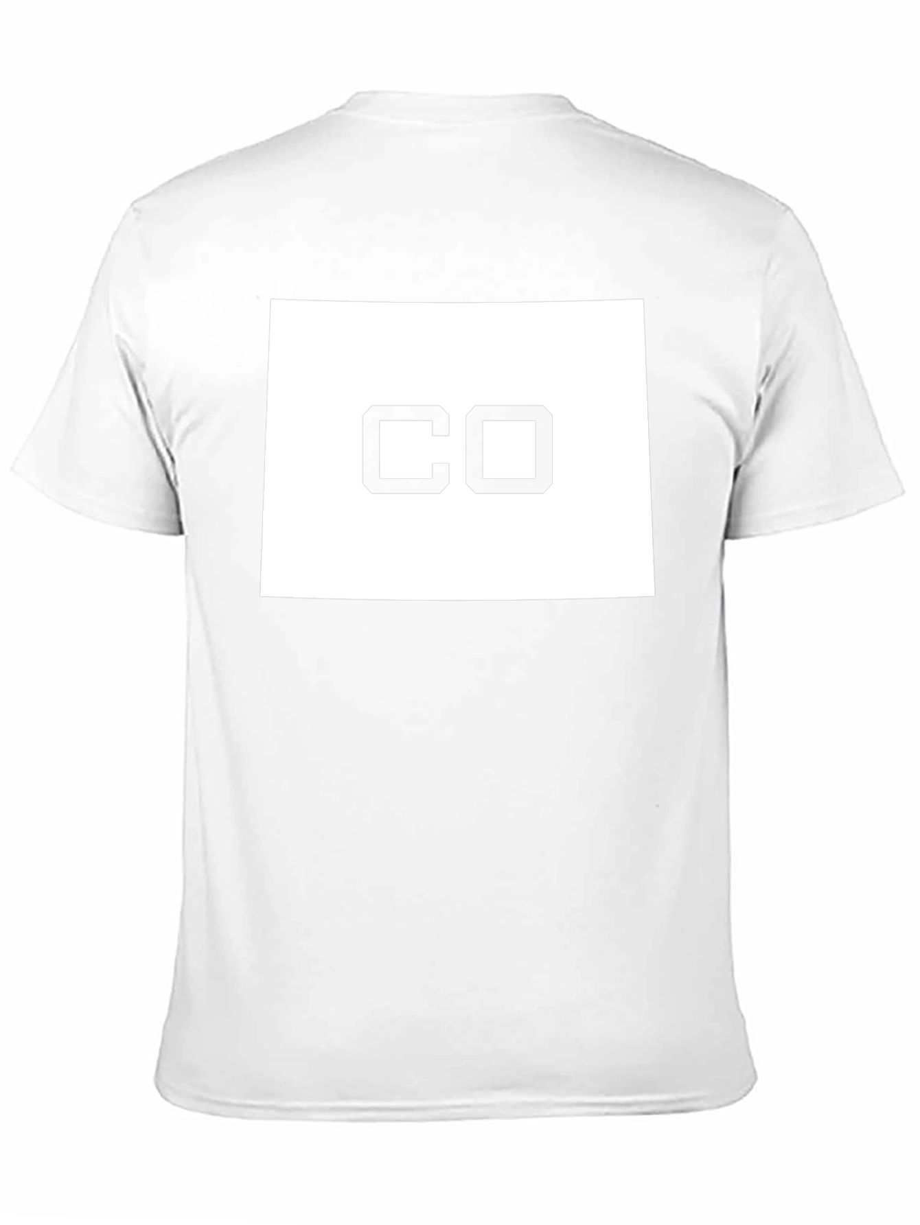 Camiseta Negra CO Colorado Unisex