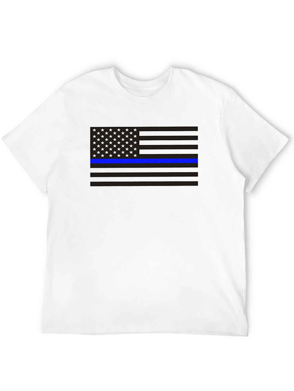 Camiseta Bandera Americana Línea Azul