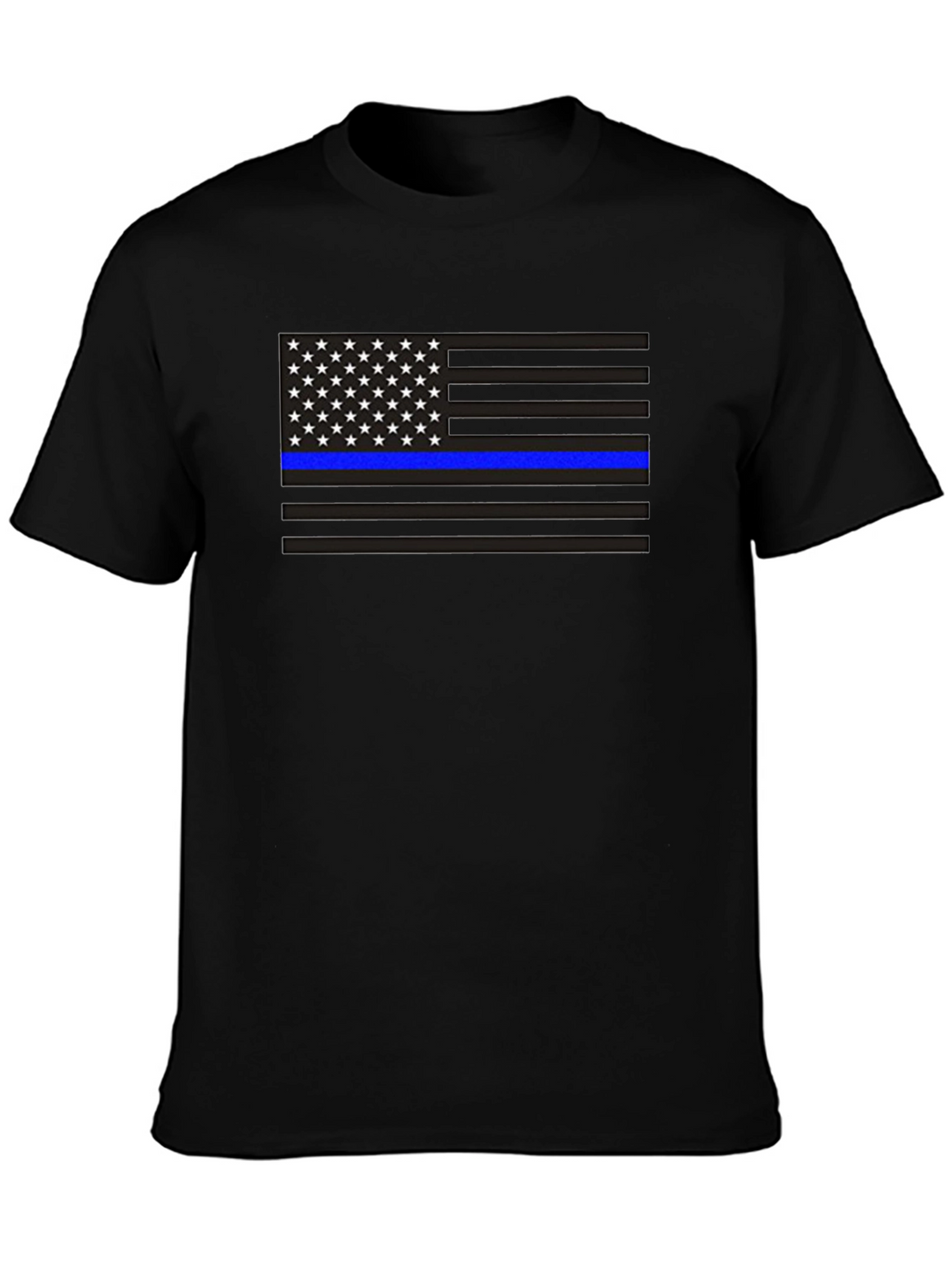 Camiseta Bandera Americana Línea Azul