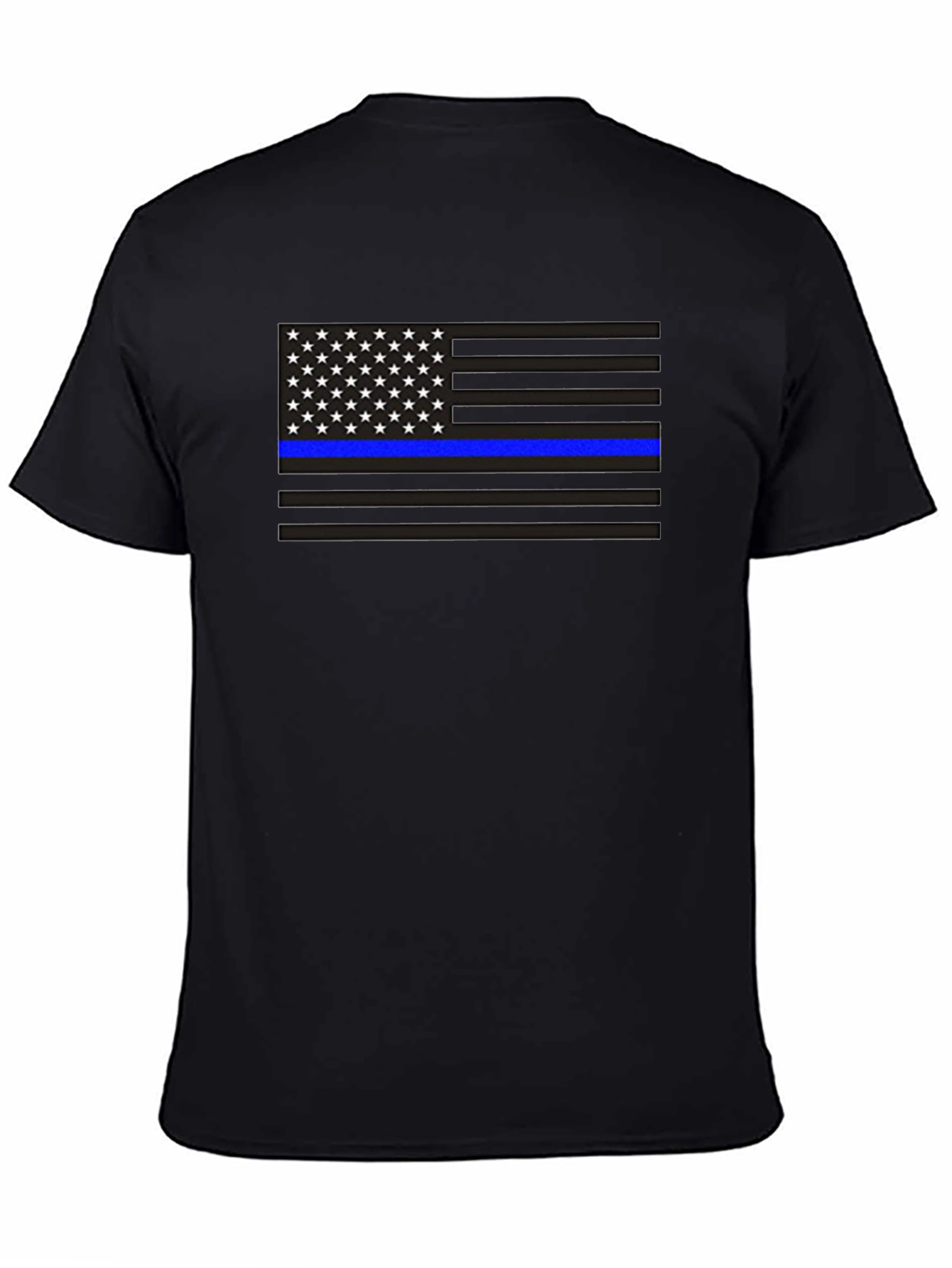 Camiseta Bandera Americana Línea Azul