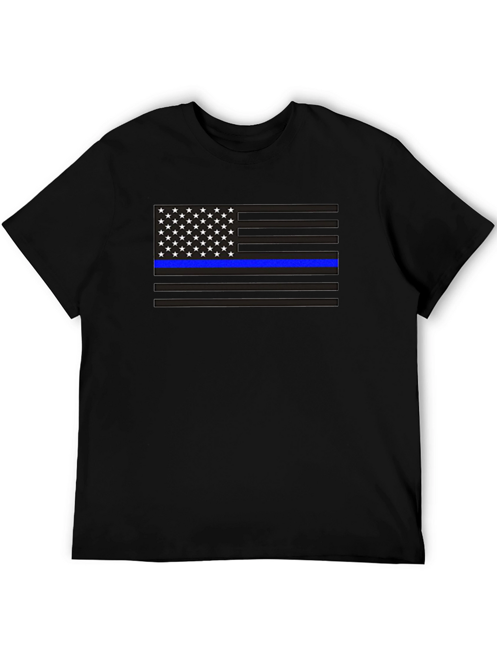 Camiseta Bandera Americana Línea Azul