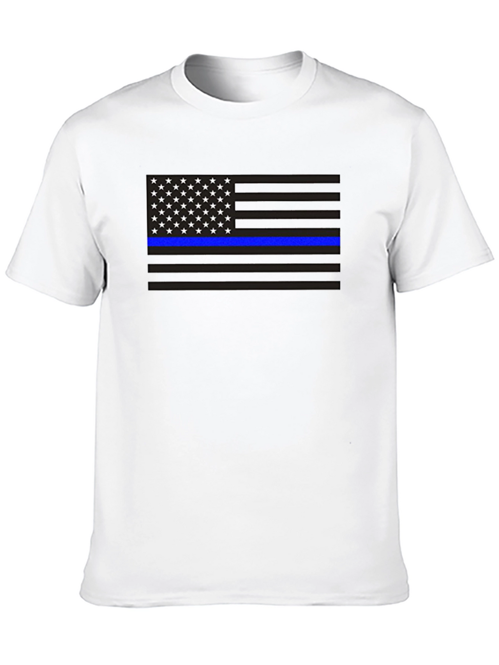 Camiseta Bandera Americana Línea Azul