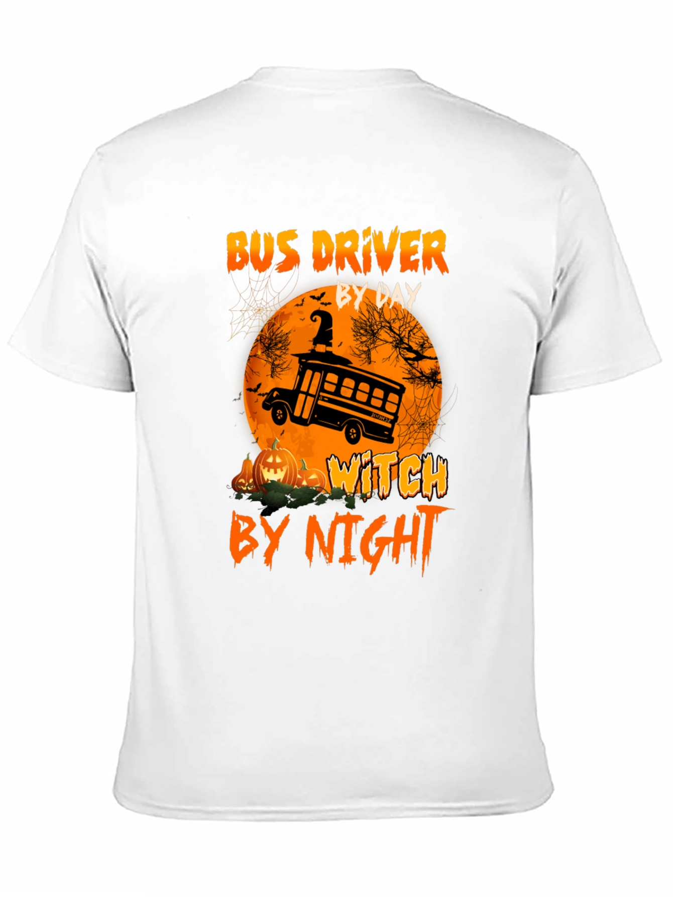 Camiseta Halloween Conductor Autobús/Bruja