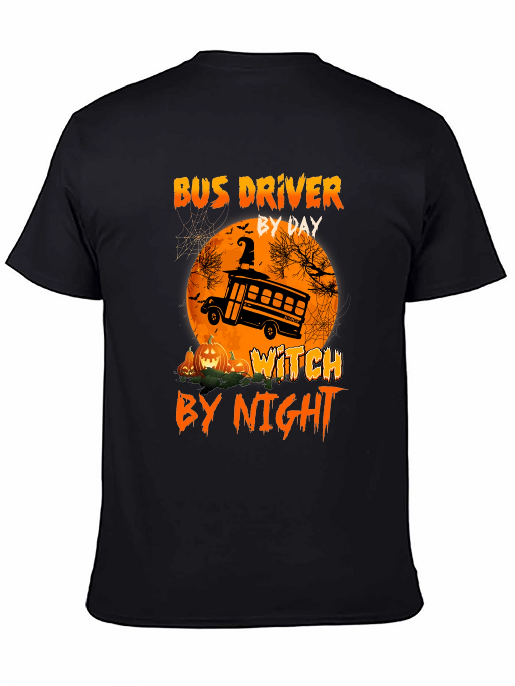 Camiseta Halloween Conductor Autobús/Bruja