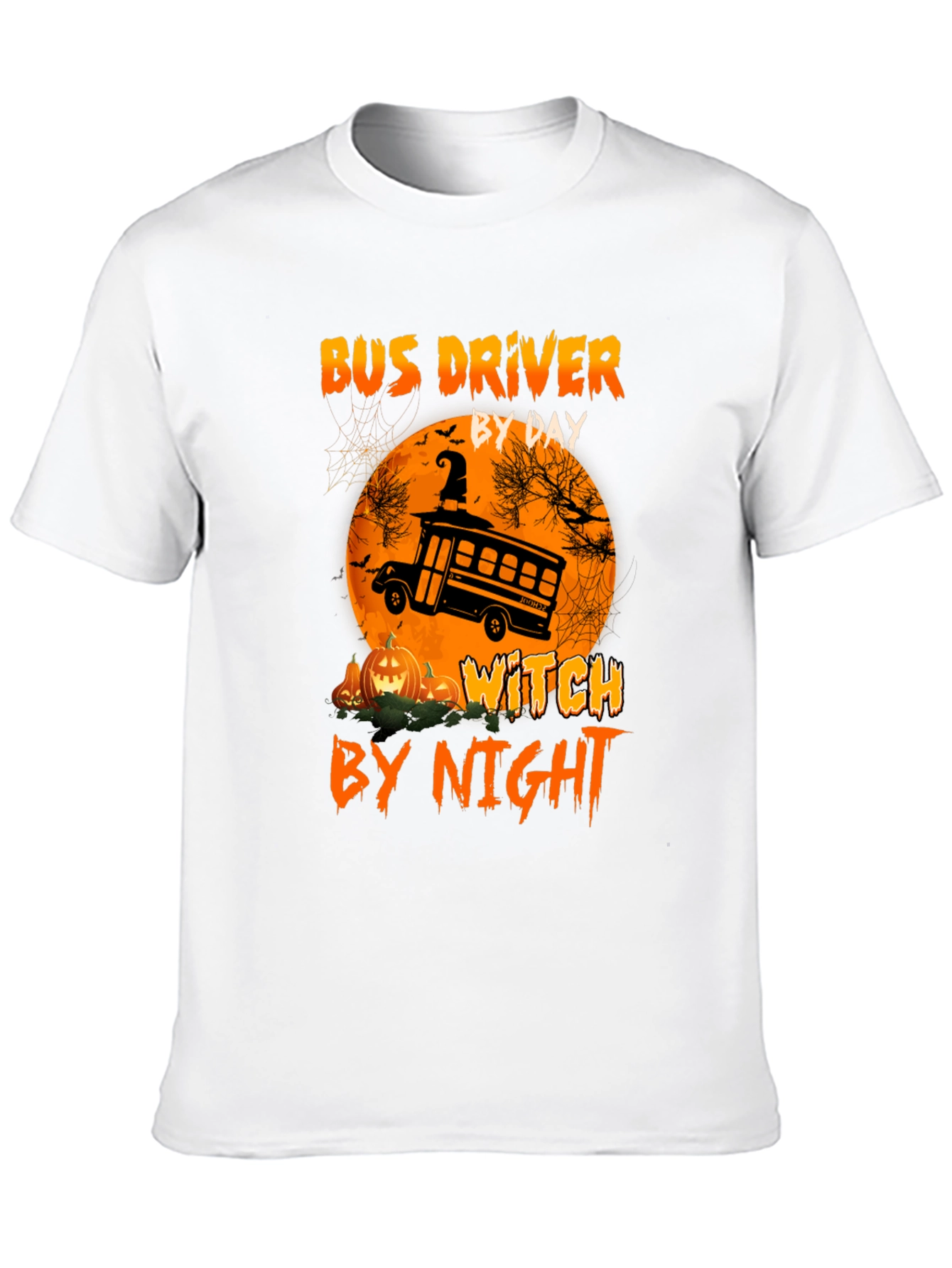 Camiseta Halloween Conductor Autobús/Bruja