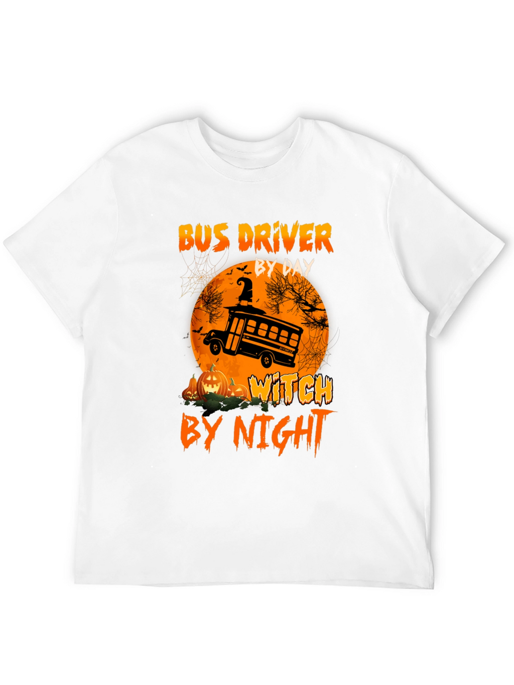 Camiseta Halloween Conductor Autobús/Bruja