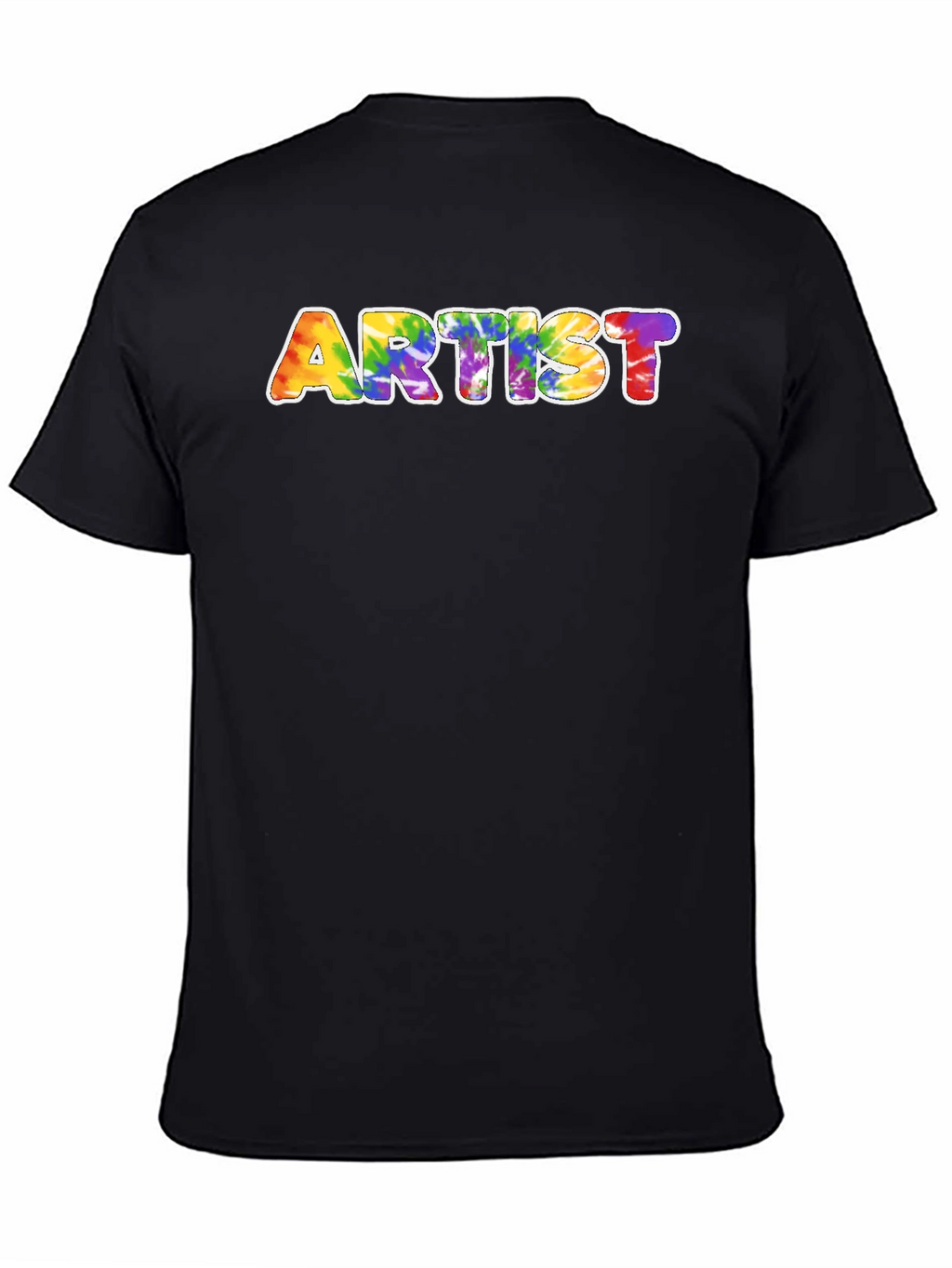 Camiseta Negra Artista Tie-Dye