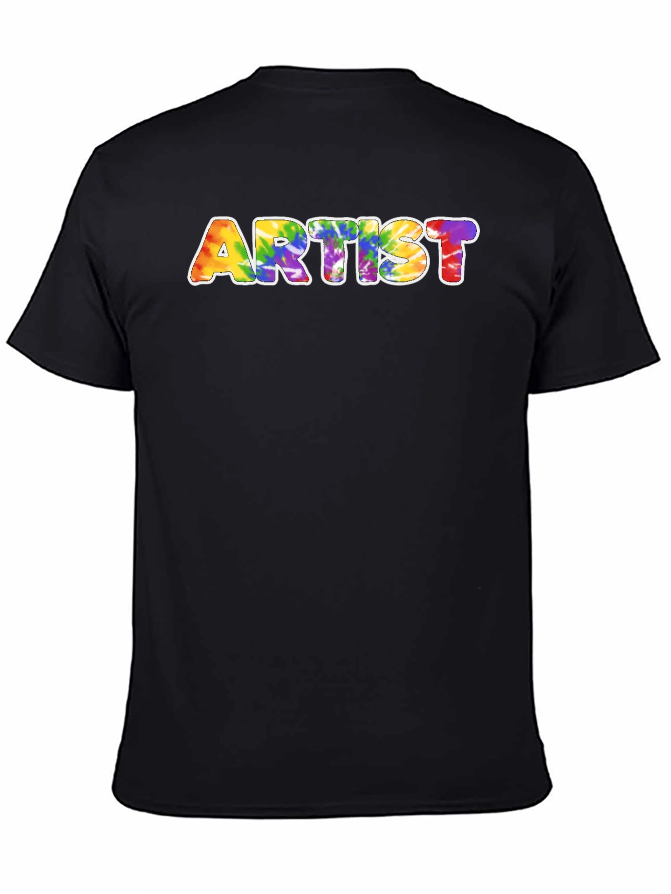 Camiseta Negra Artista Tie-Dye