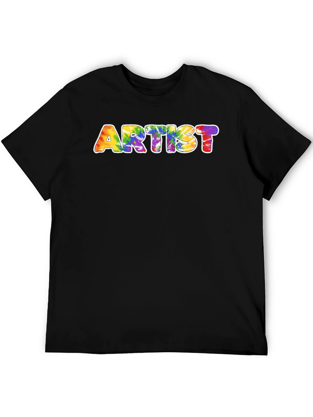 Camiseta Negra Artista Tie-Dye