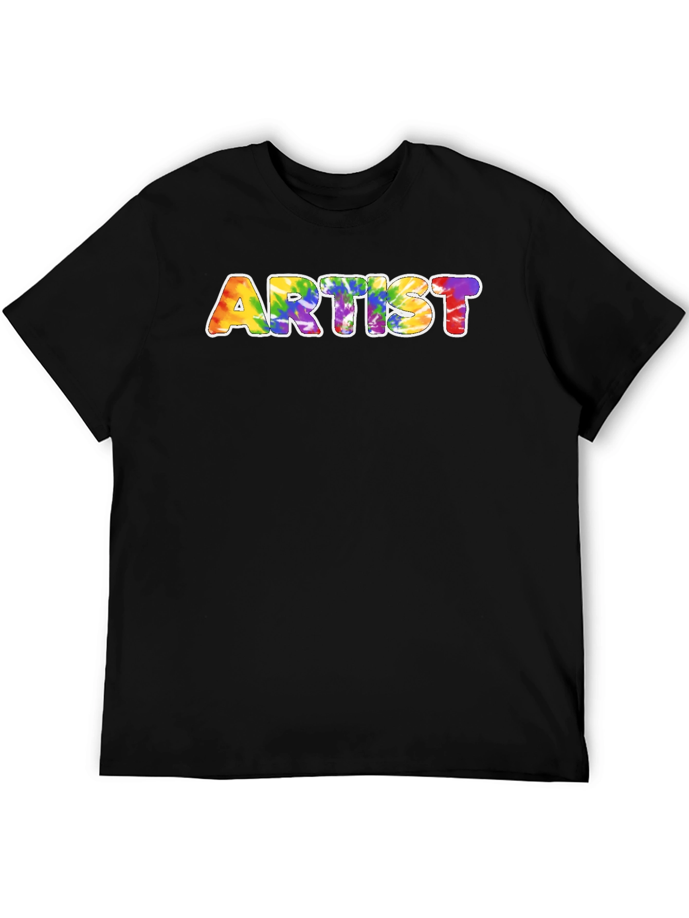 Camiseta Negra Artista Tie-Dye