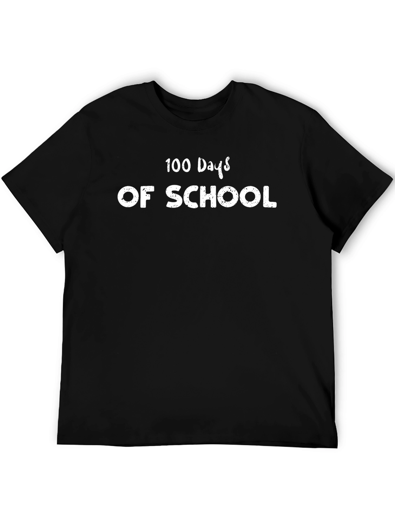 Camiseta Negra 100 Días de Escuela