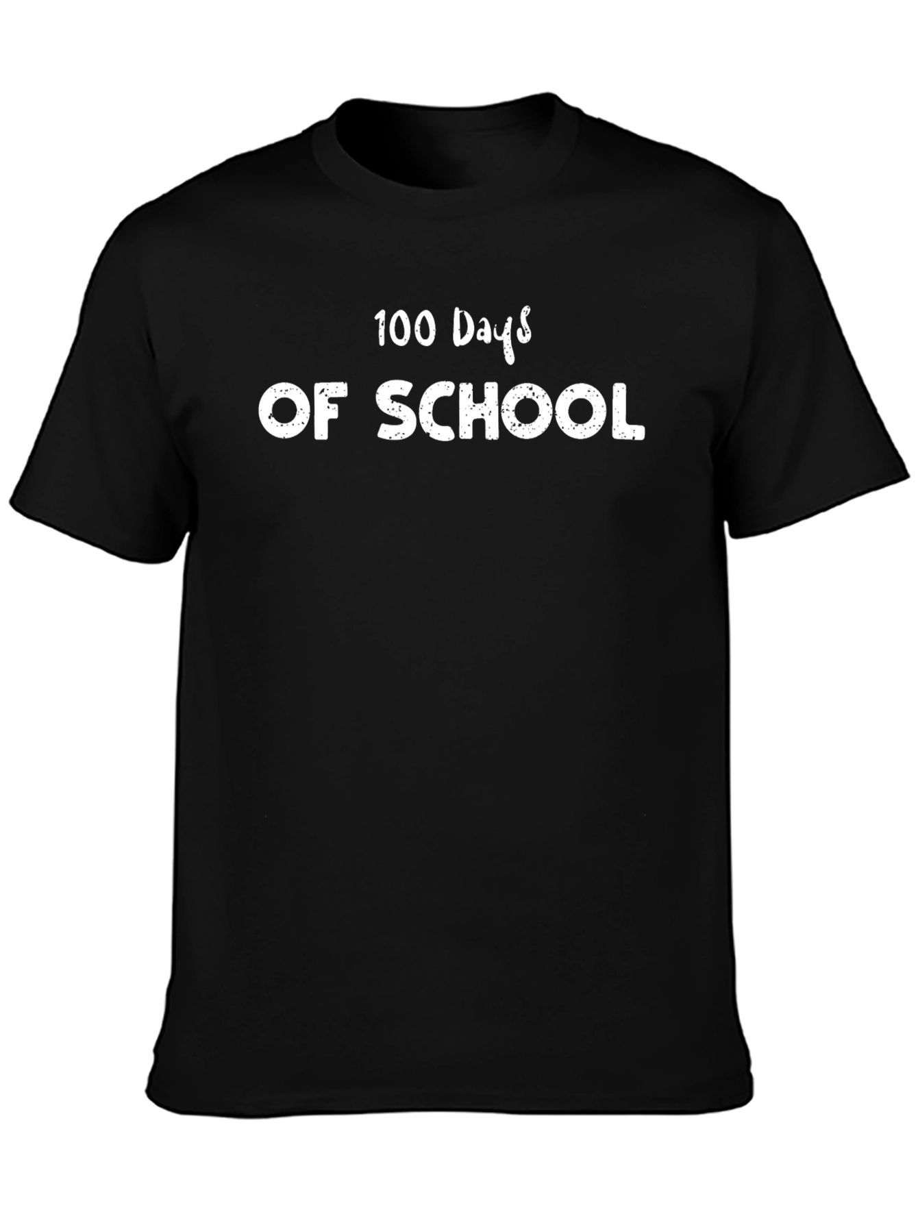Camiseta Negra 100 Días de Escuela