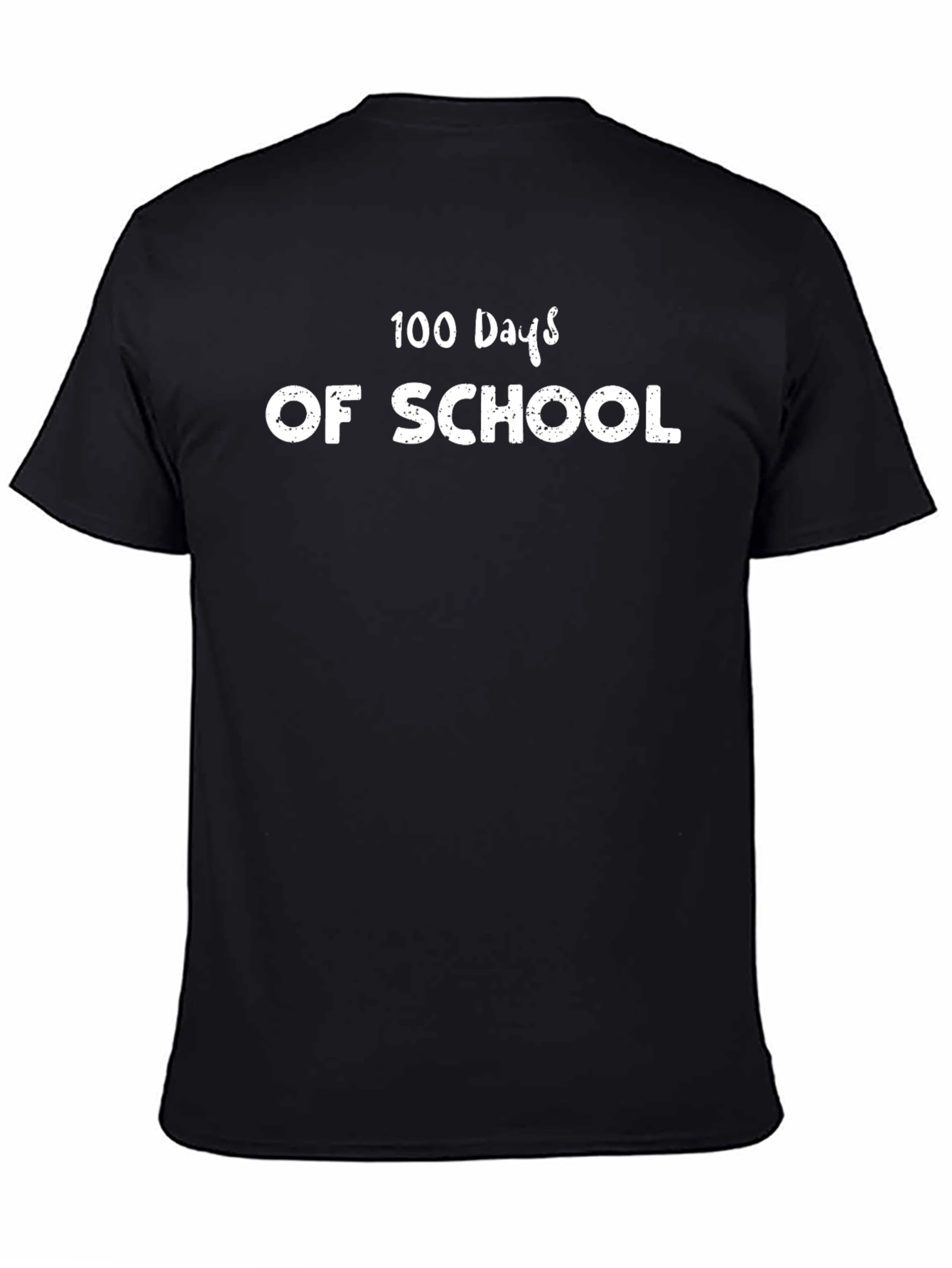Camiseta Negra 100 Días de Escuela