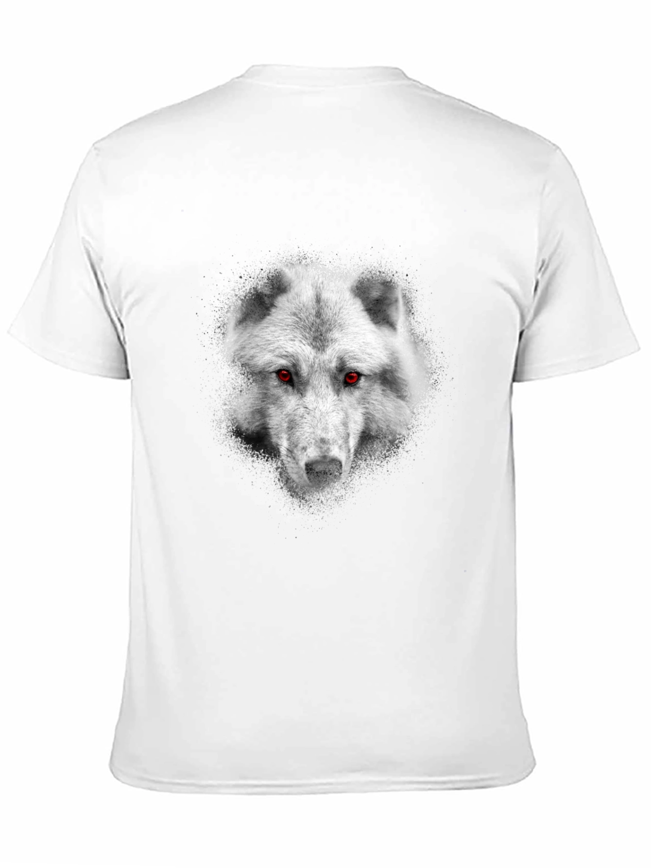 Camiseta Hombre Lobo Ojos Rojos - Estilo Único