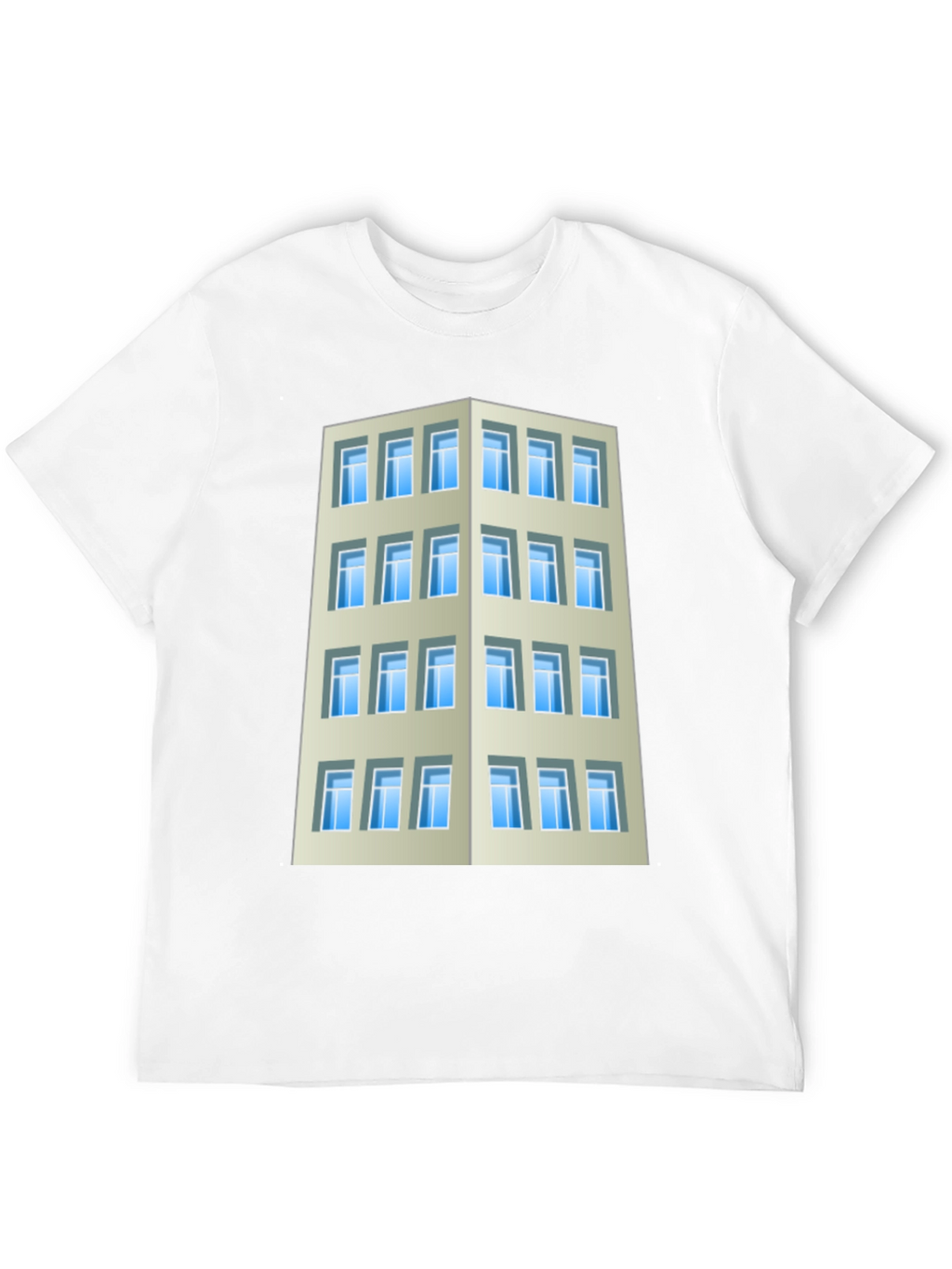 Camiseta Hombre Edificio Urbano Diseño Original